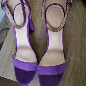 SIZE 10 PURPLE HEELS BAMBOO
